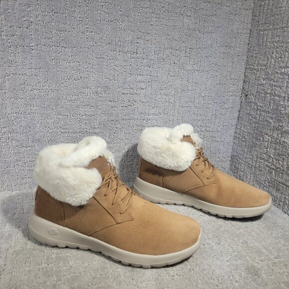 Skechers On The Go Joy Women's Size US 9.5 Chestnut Shearling Fur lined Boots. - Picture 6 of 8
